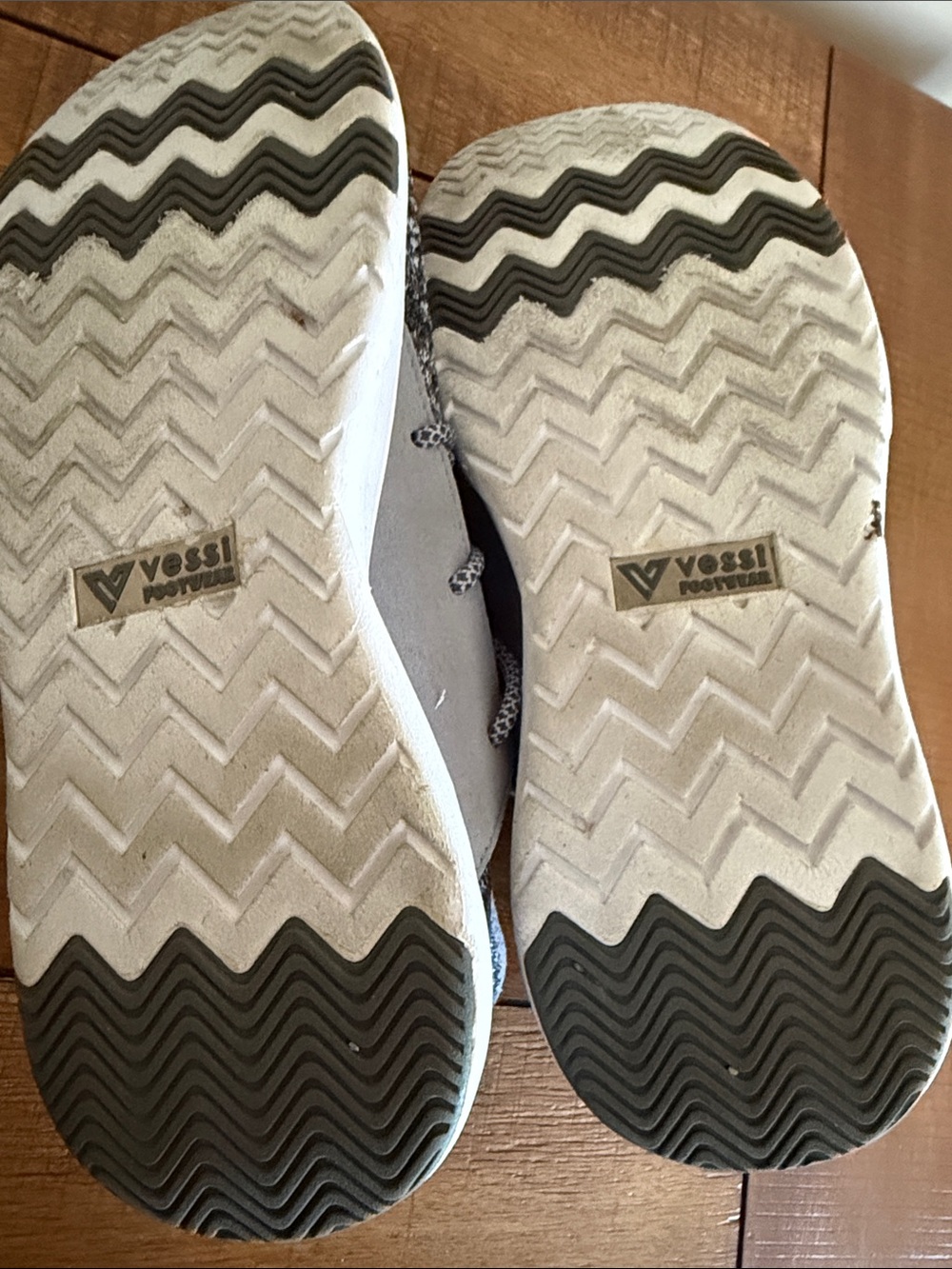 Vessi Women's Knit Athletic Sneakers - Gray & White - Picture 8 of 8